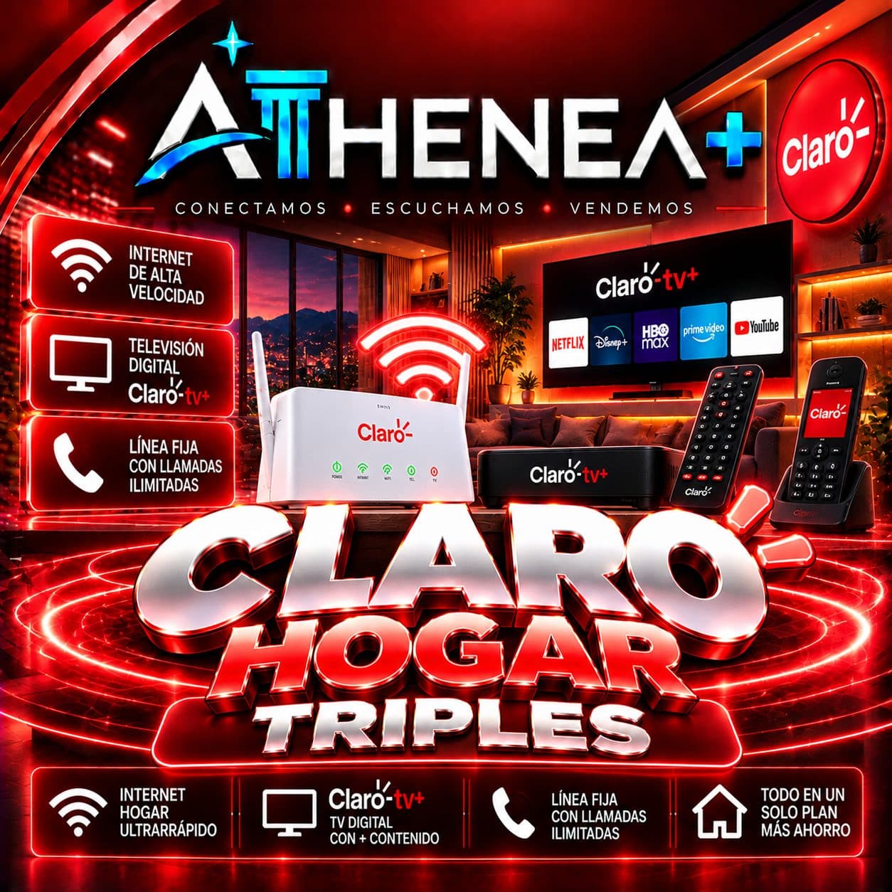 CLARO HOGAR TRIPLES
