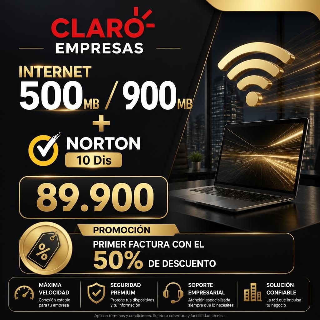 Internet 500MB / 900 MB + NORTON 10 Dis