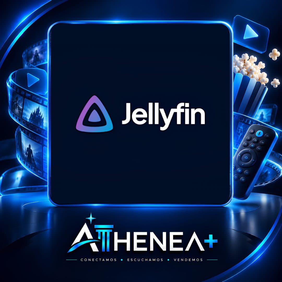 JELLYFIN / COMPLETA 4 DISP + CANALES DE REGALO