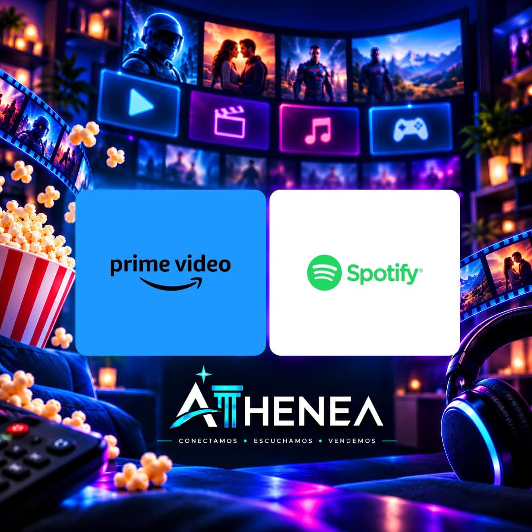 AMAZON PRIME VIDEO + SPOTIFY