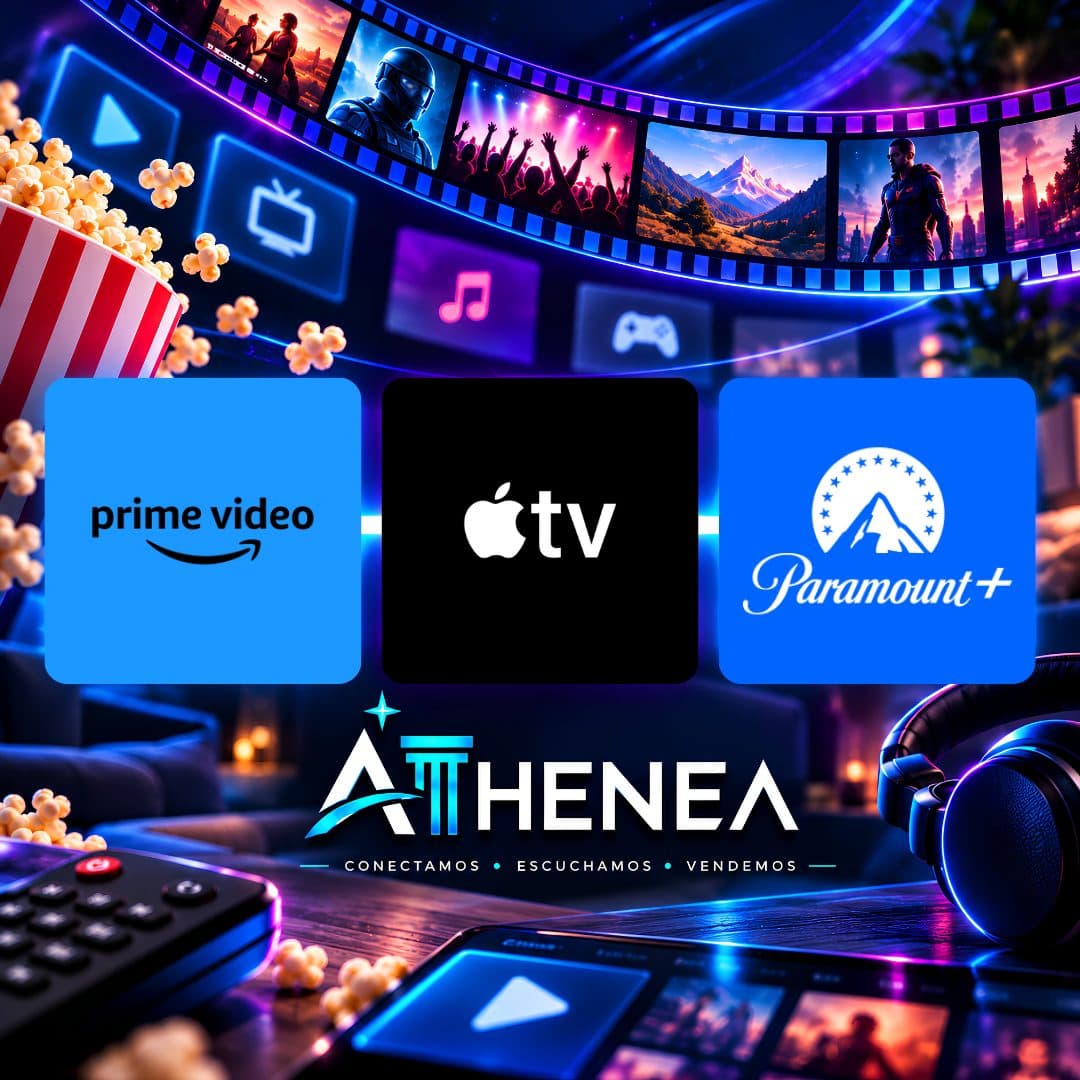 AMAZON PRIME VIDEO + APPLE TV + PARAMOUNT+