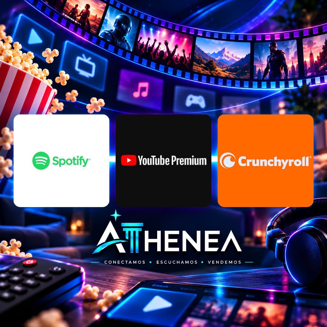 SPOTIFY + YOUTUBE + CRUNCHYROLL