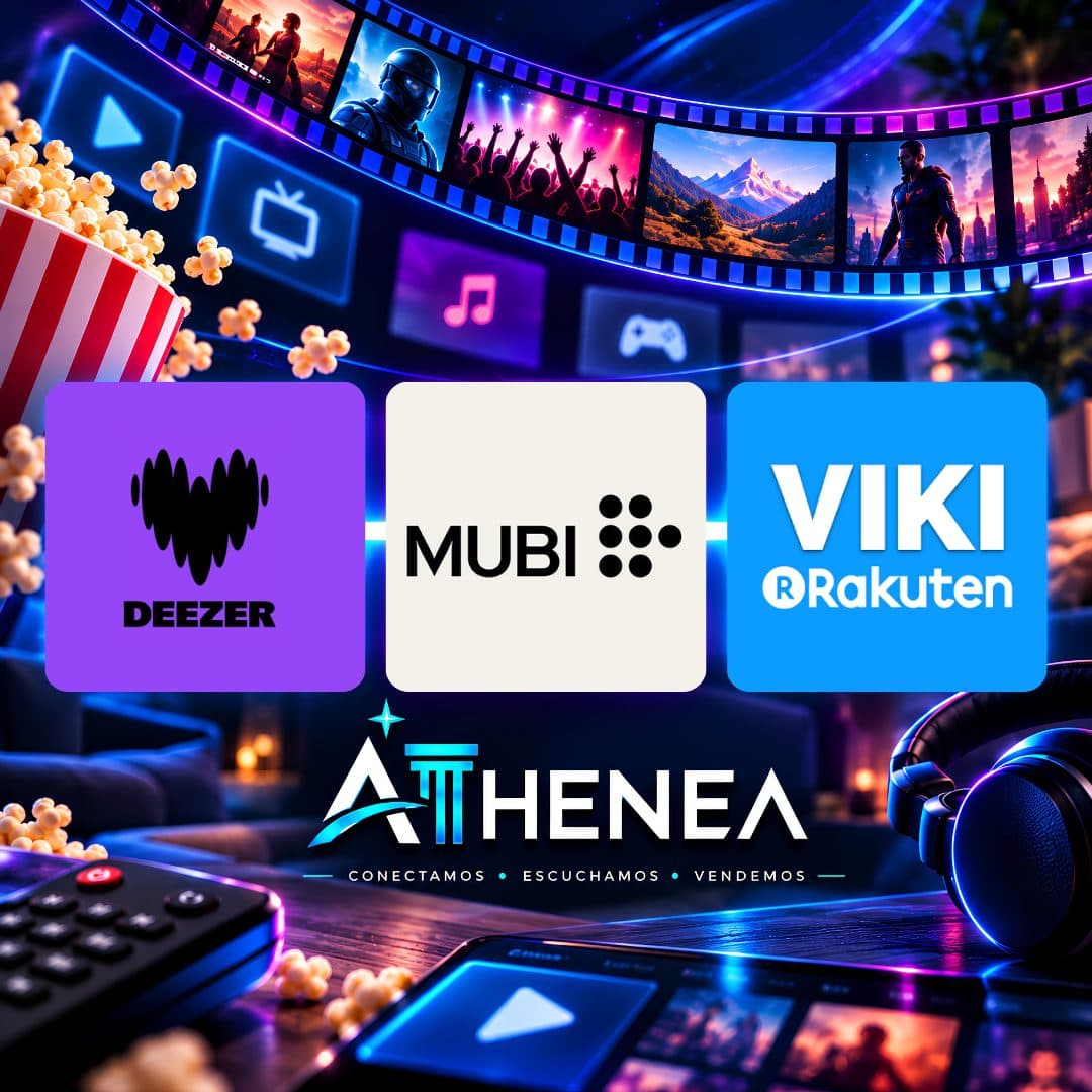 DEEZER + MUBI + RAKUTEN VIKI