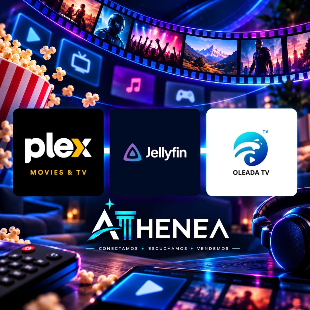 PLEX + JELLYFIN + OLEADA TV