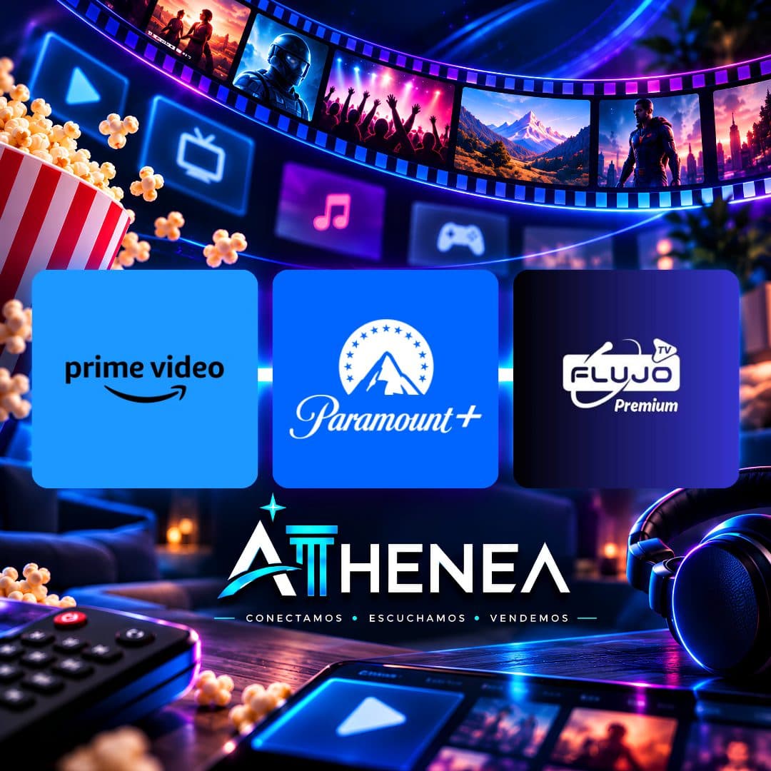 AMAZON PRIME VIDEO + PARAMOUNT+ + FLUJO TV