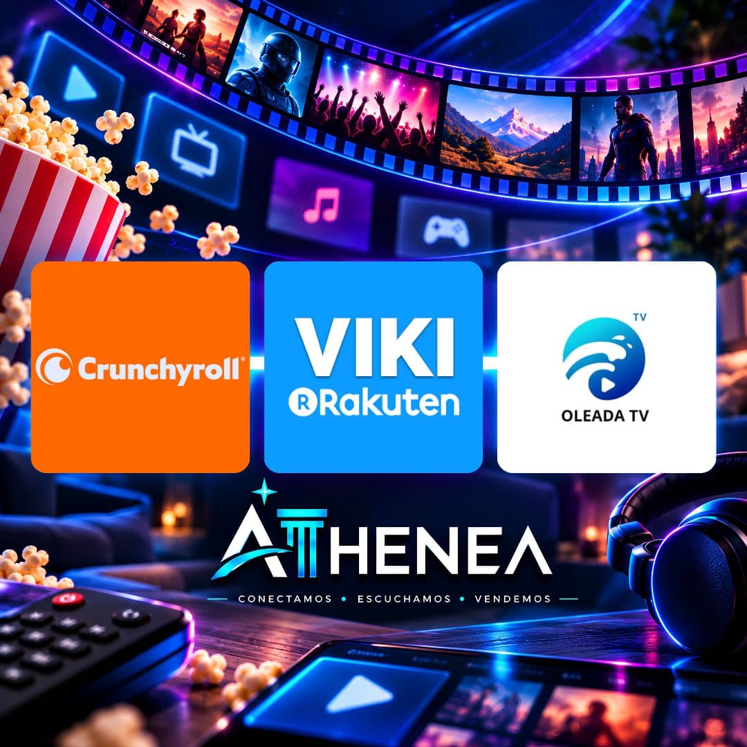 CRUNCHYROLL + RAKUTEN VIKI + OLEADA TV