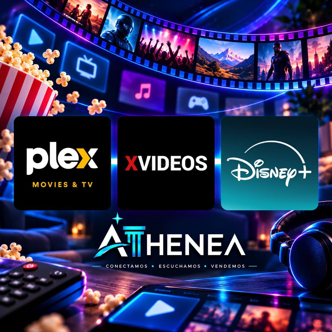 PLEX + XVIDEOS + DISNEY+ SIN ESPN