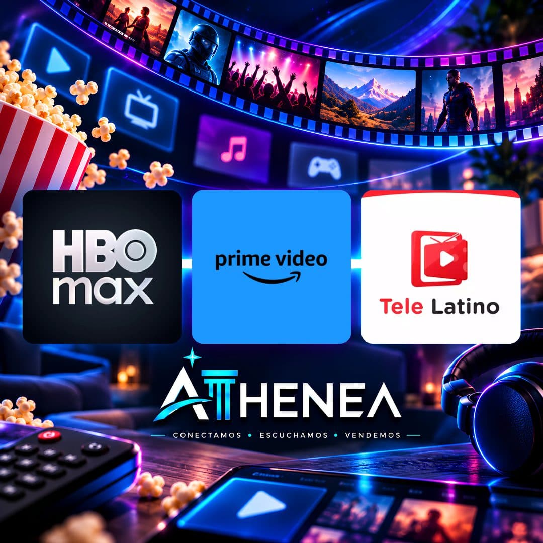 HBO MAX + AMAZON PRIME VIDEO + TELE LATINO