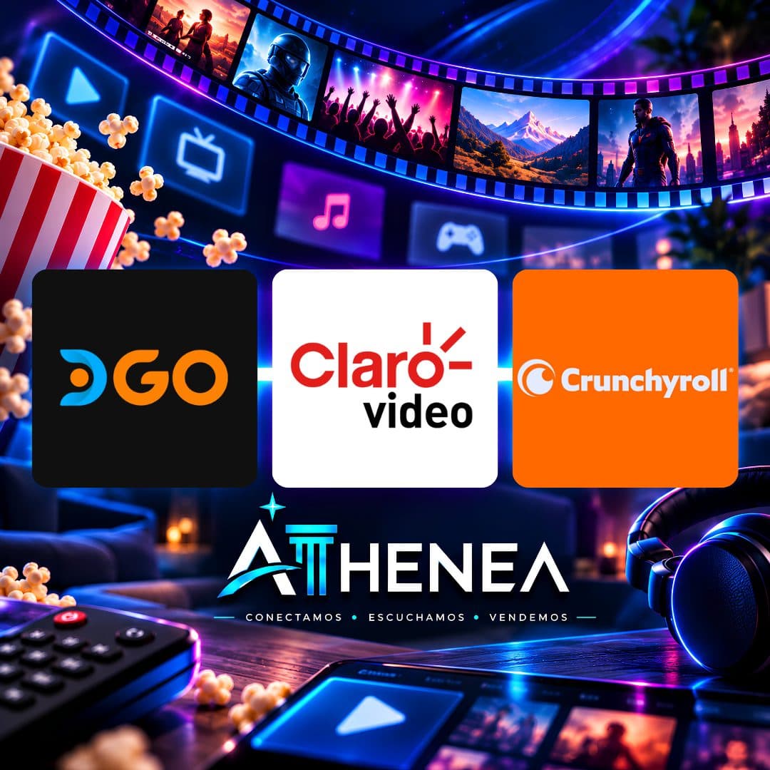 DIRECTV GO + CLARO VIDEO + CRUNCHYROLL