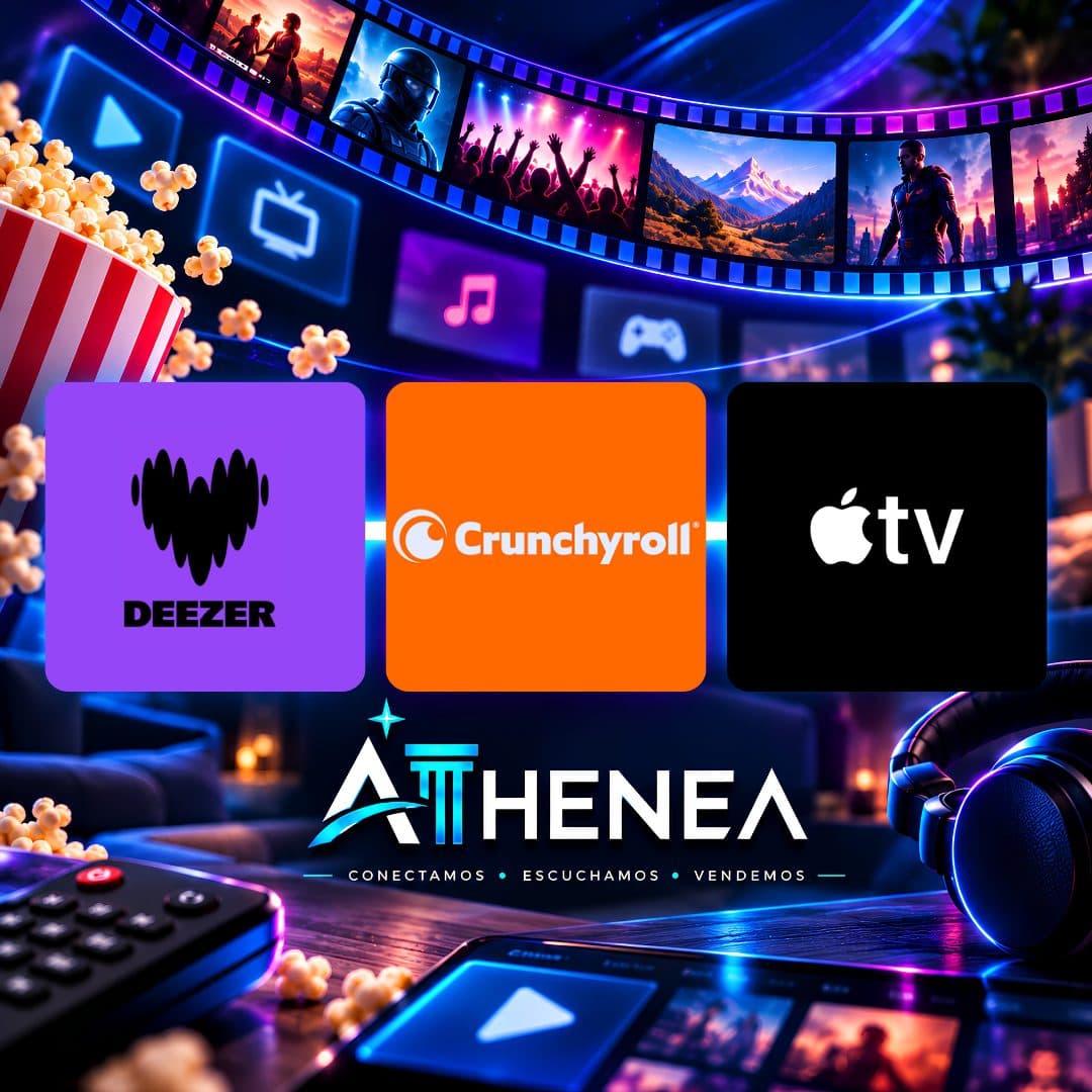 DEEZER + CRUNCHYROLL + APPLE TV