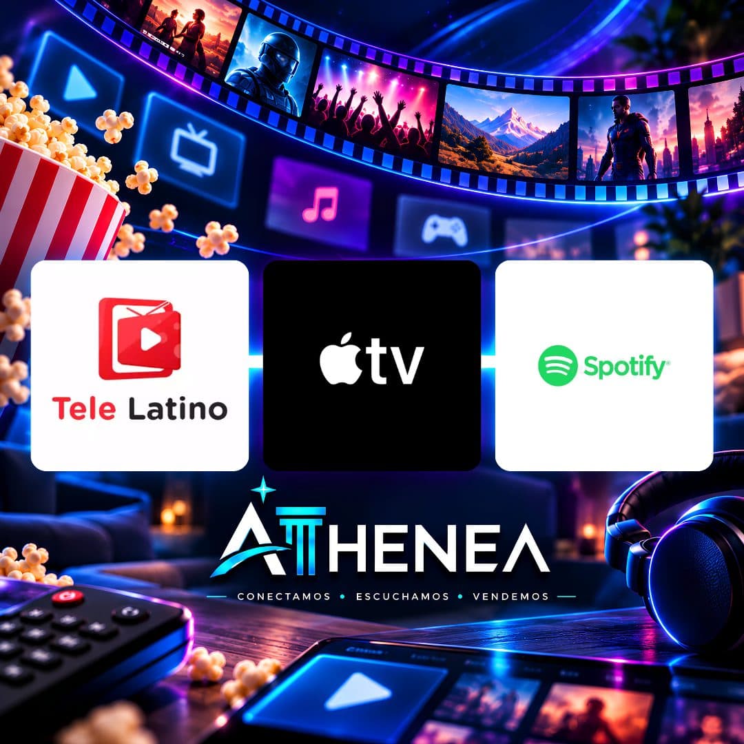TELE LATINO + APPLE TV + SPOTIFY