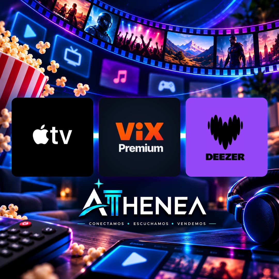 APPLE TV + VIX PREMIUM + DEEZER