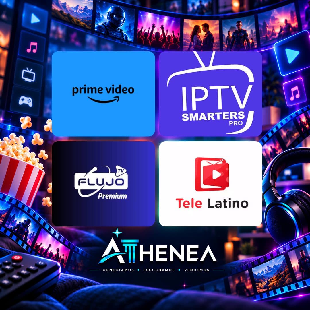 AMAZON PRIME VIDEO + IPTV + FLUJO TV + TELE LATINO