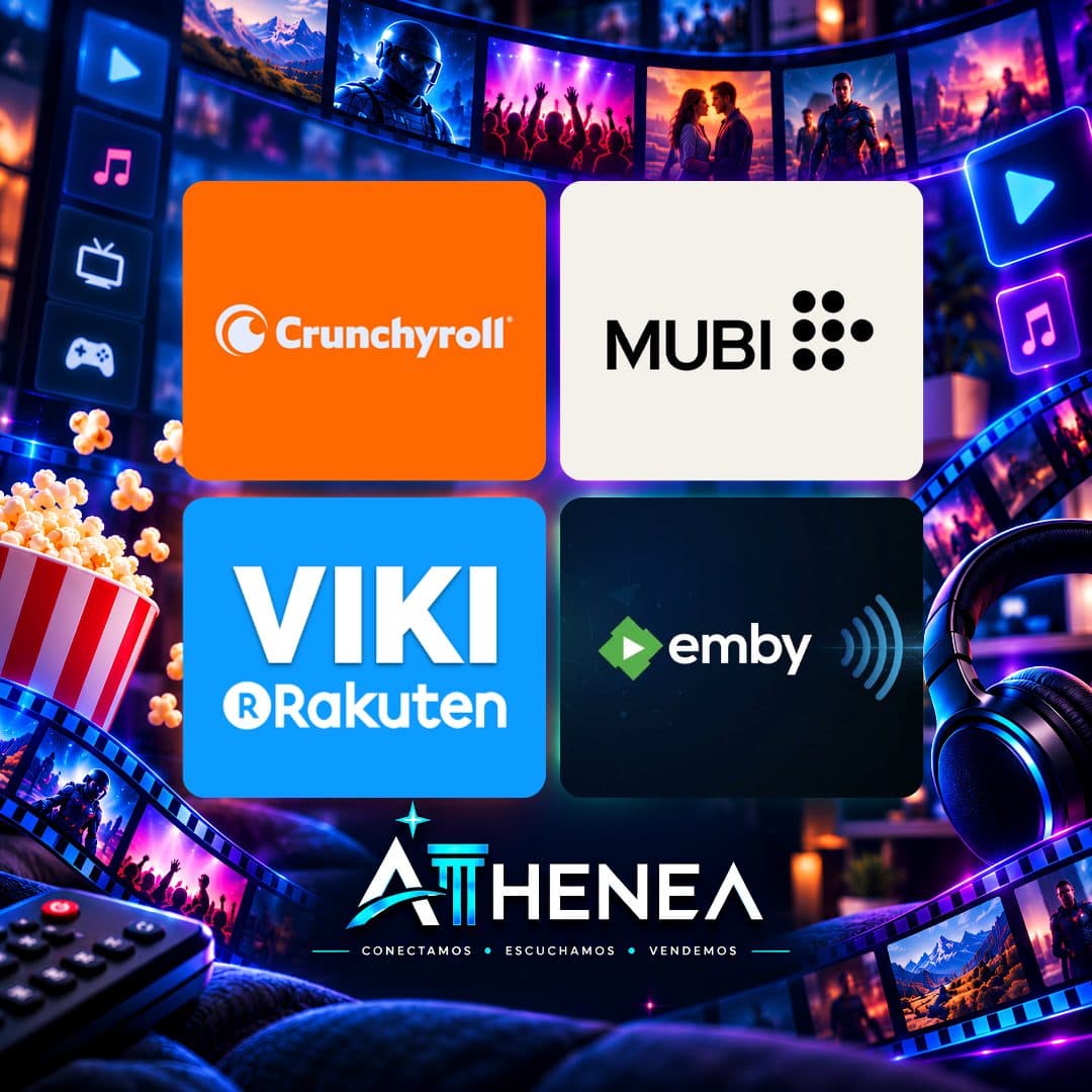 CRUNCHYROLL + MUBI + RAKUTEN VIKI + EMBY