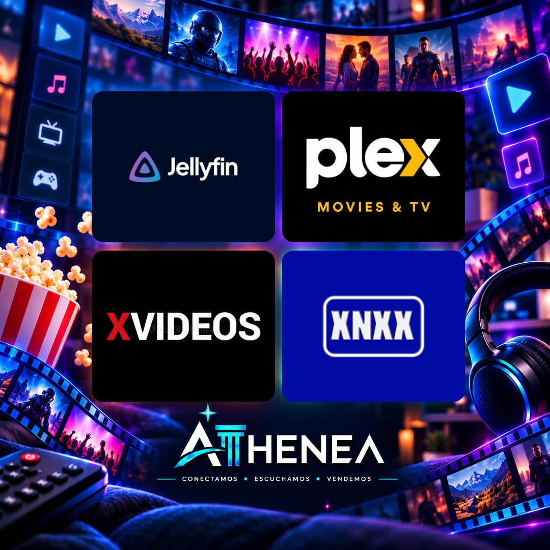 JELLYFIN + PLEX + XVIDEOS + XNXX