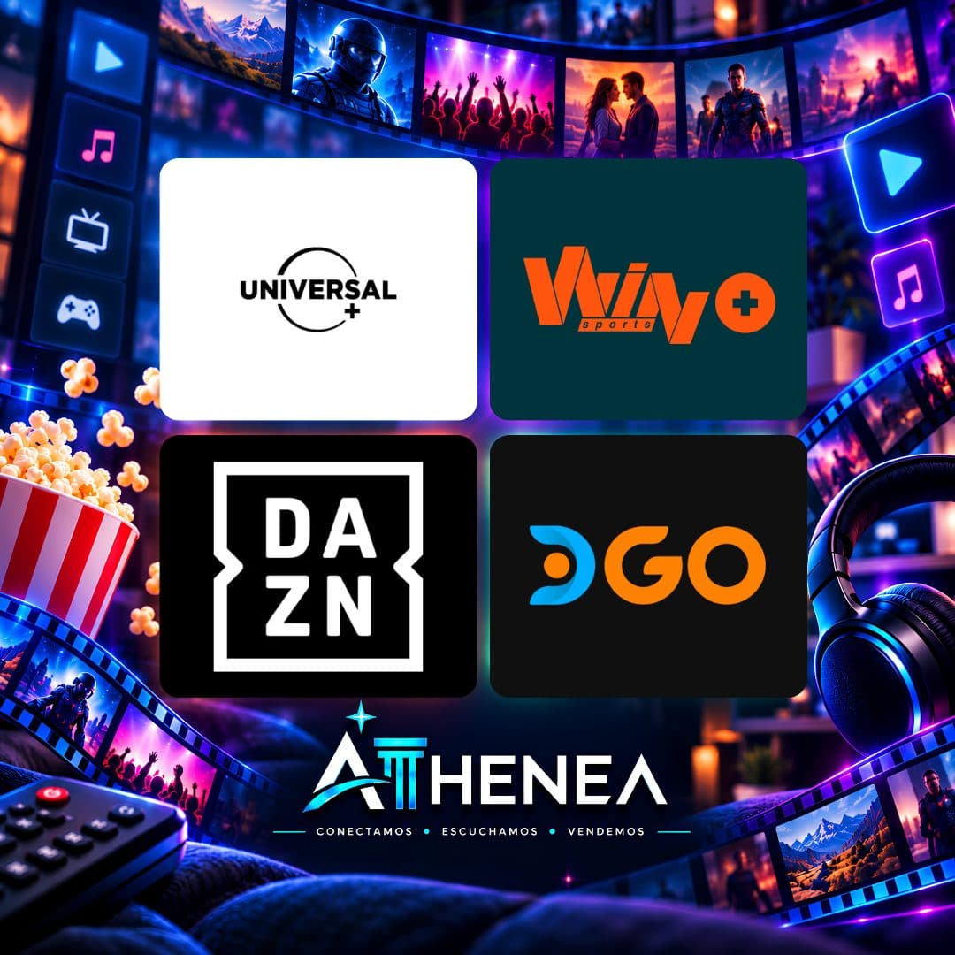 UNIVERSAL+ + WIN+ + DAZN + DIRECTV GO