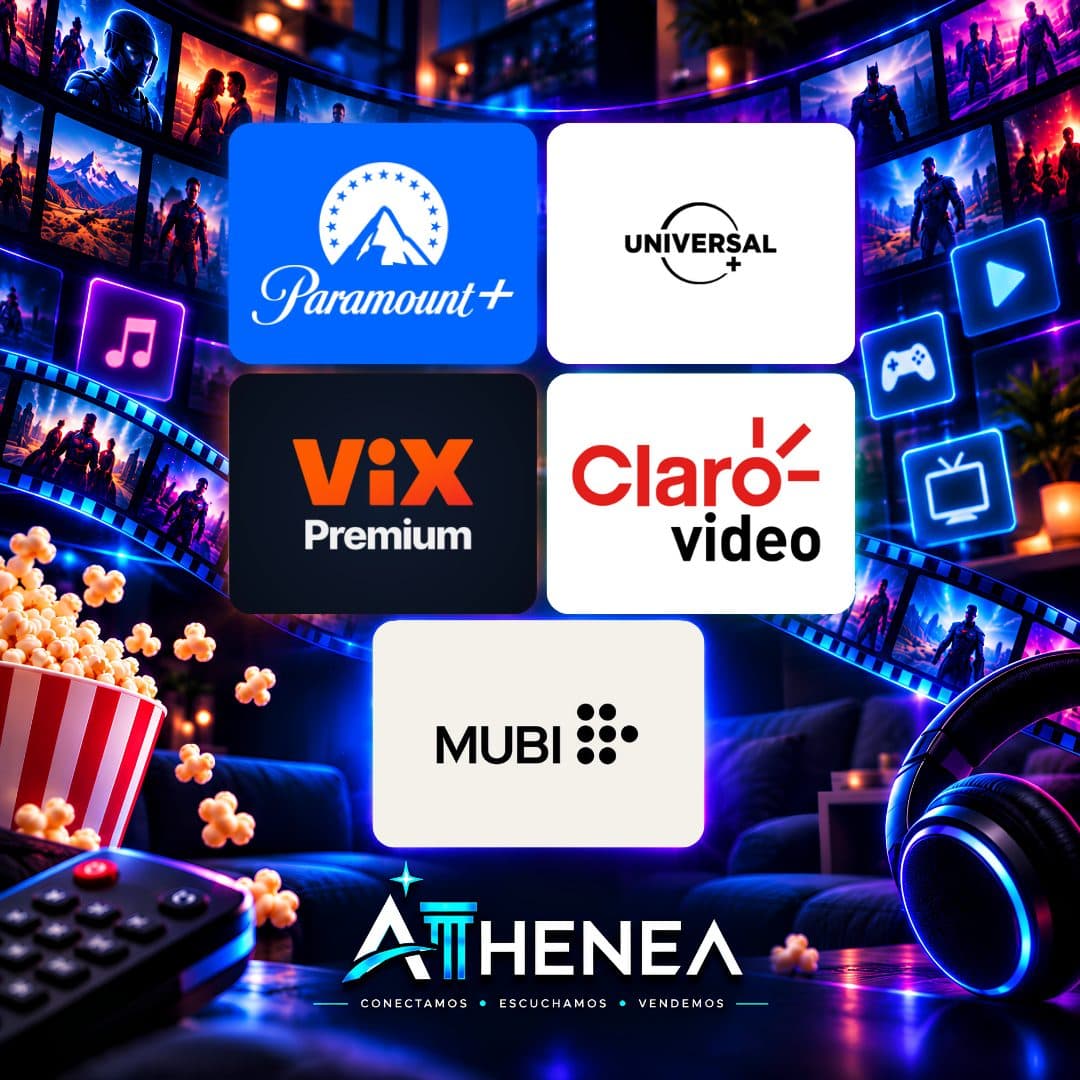 PARAMOUNT+ + UNIVERSAL+ + VIX PREMIUM + CLARO VIDEO + MUBI