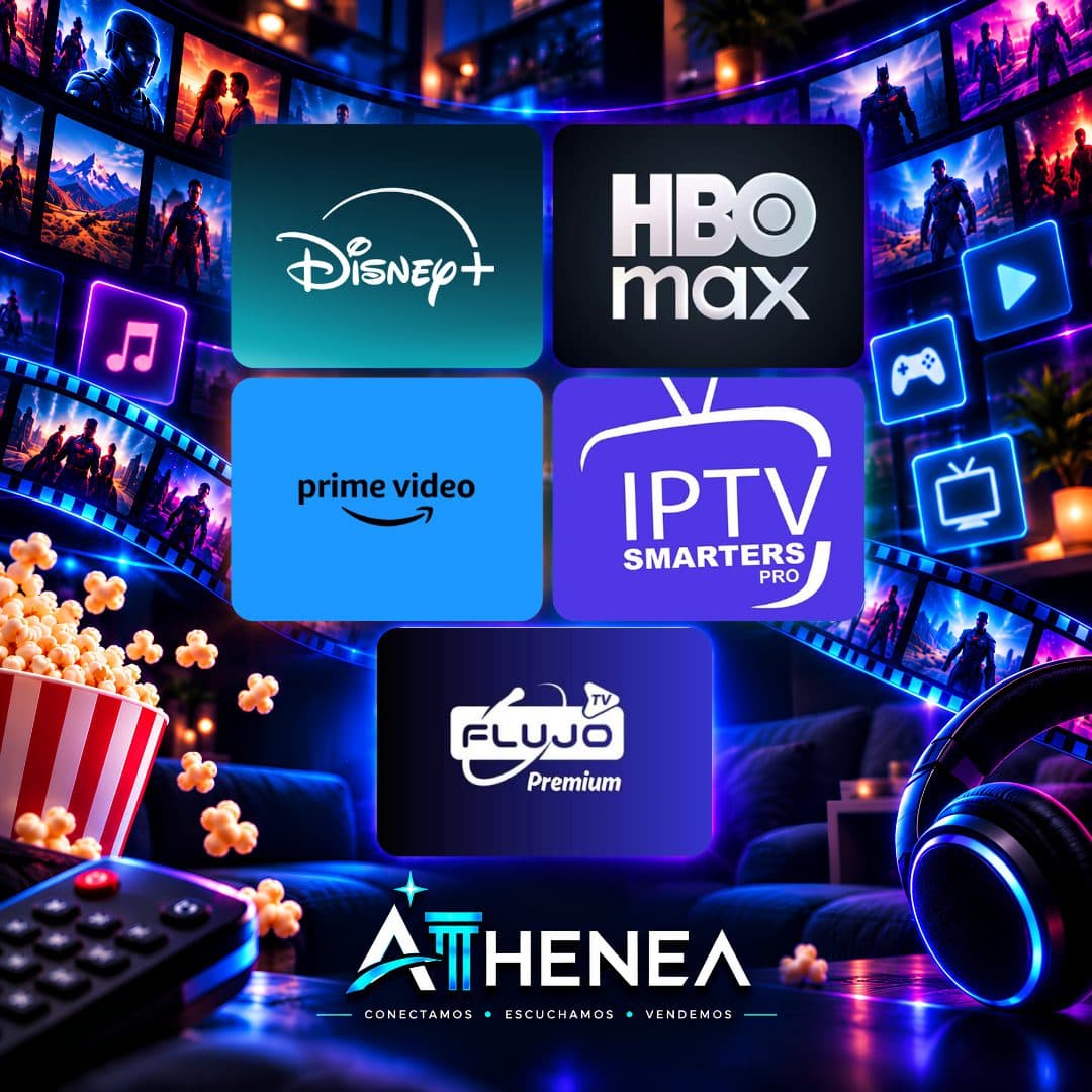 DISNEY+ CON ESPN + HBO MAX + AMAZON PRIME VIDEO + IPTV + FLUJO TV
