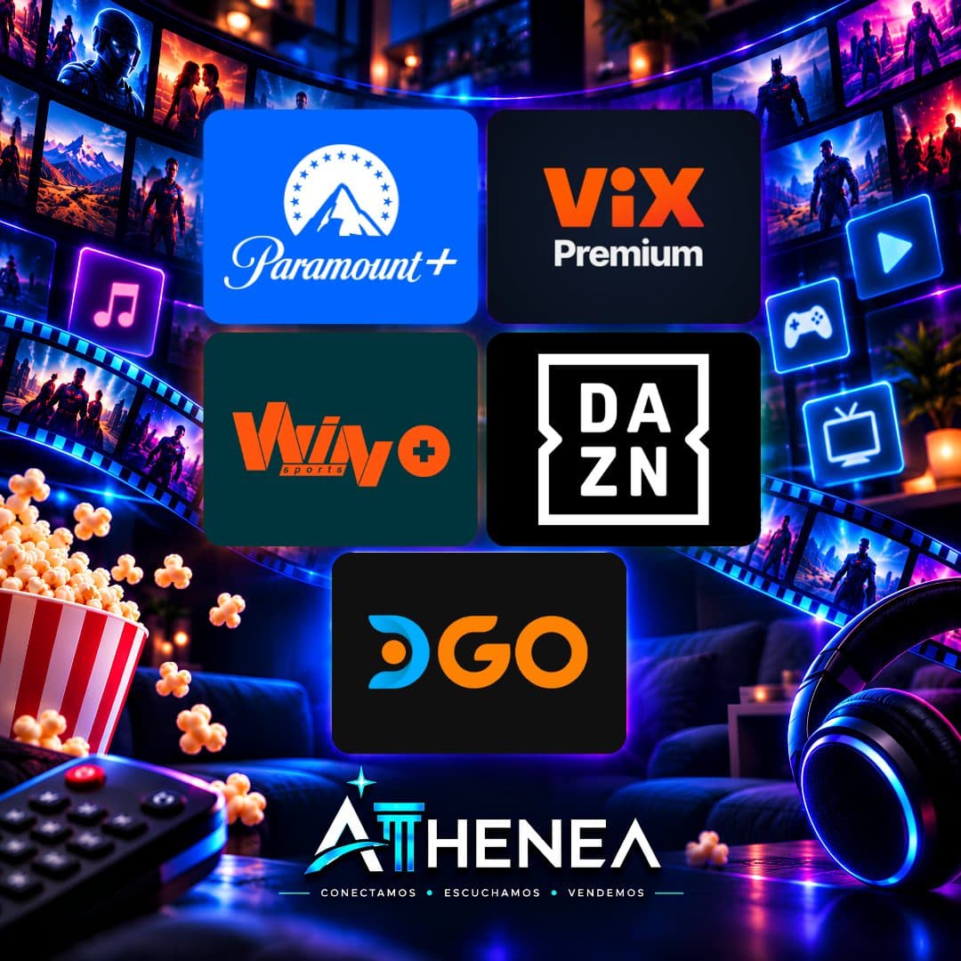 PARAMOUNT+ + VIX PREMIUM + WIN+ + DAZN + DIRECTV GO