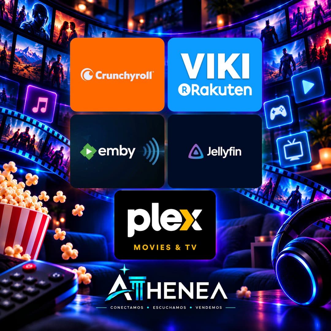 CRUNCHYROLL + RAKUTEN VIKI + EMBY + JELLYFIN + PLEX