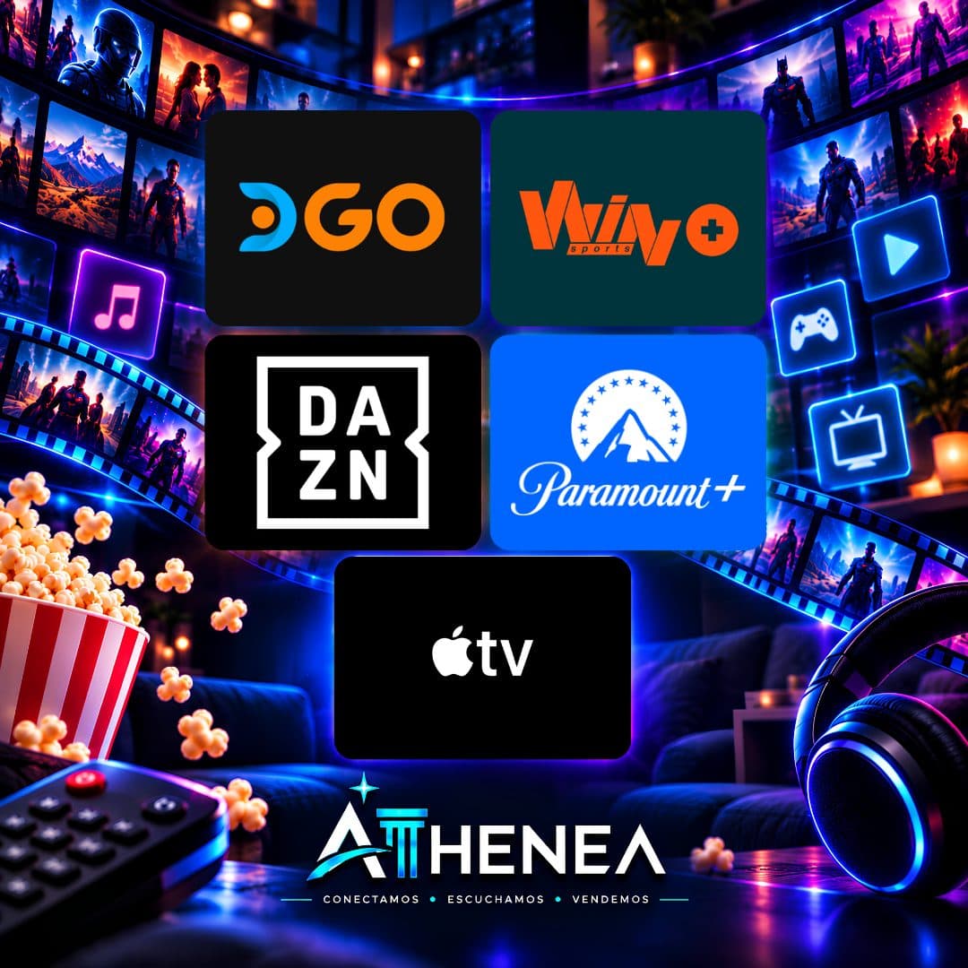 DIRECTV GO + WIN+ + DAZN + PARAMOUNT+ + APPLE TV