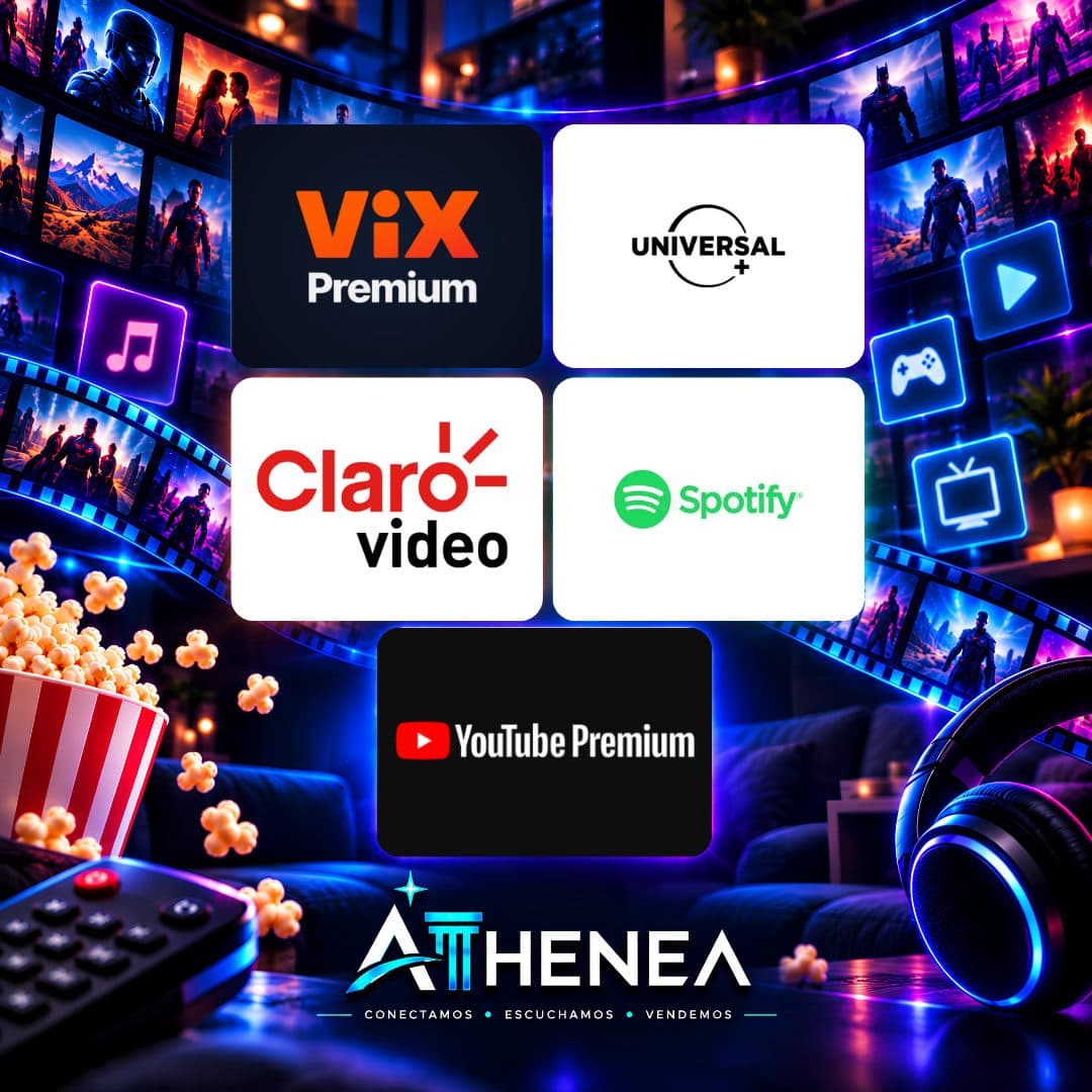 VIX PREMIUM + UNIVERSAL+ + CLARO VIDEO + SPOTIFY + YOUTUBE