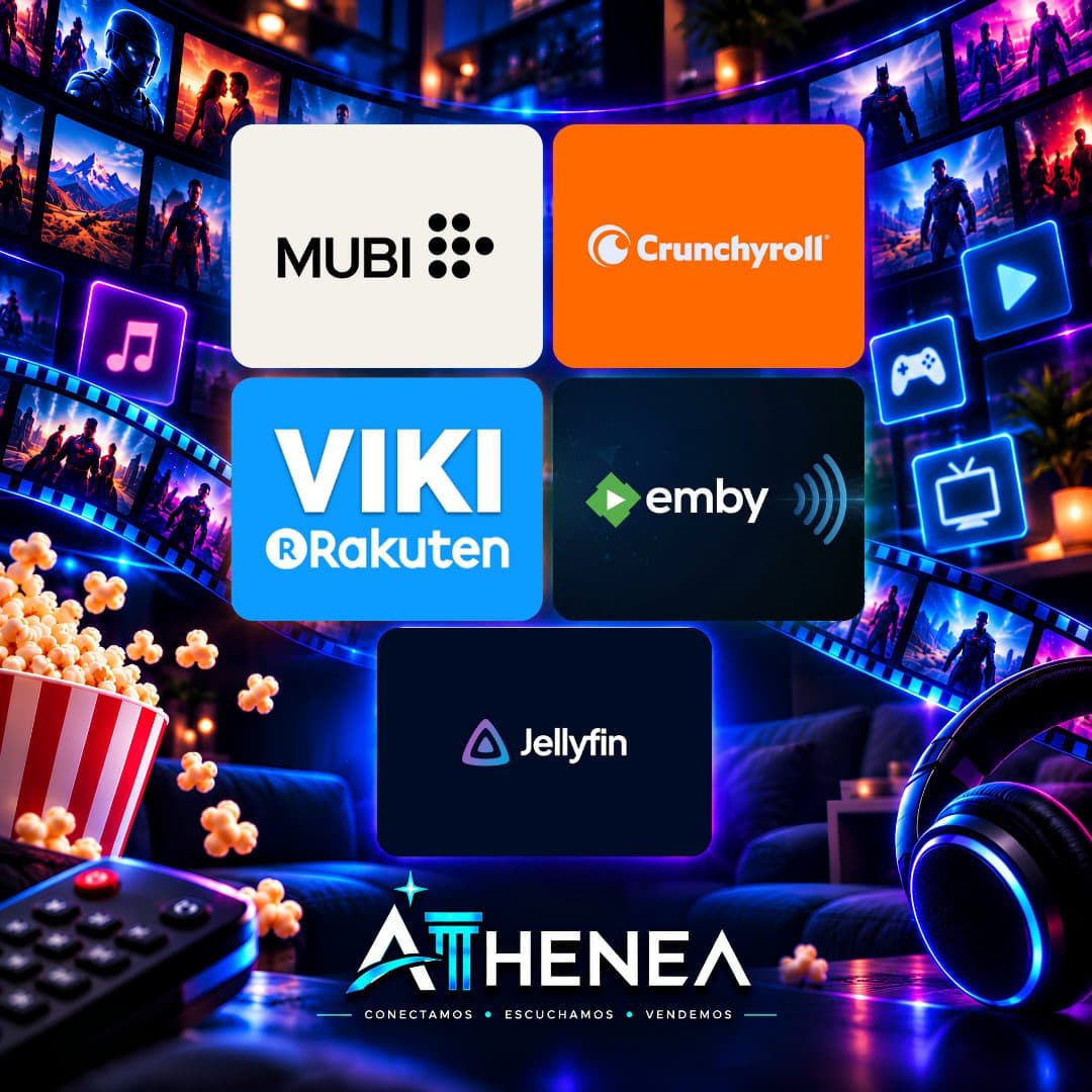 MUBI + CRUNCHYROLL + RAKUTEN VIKI + EMBY + JELLYFIN