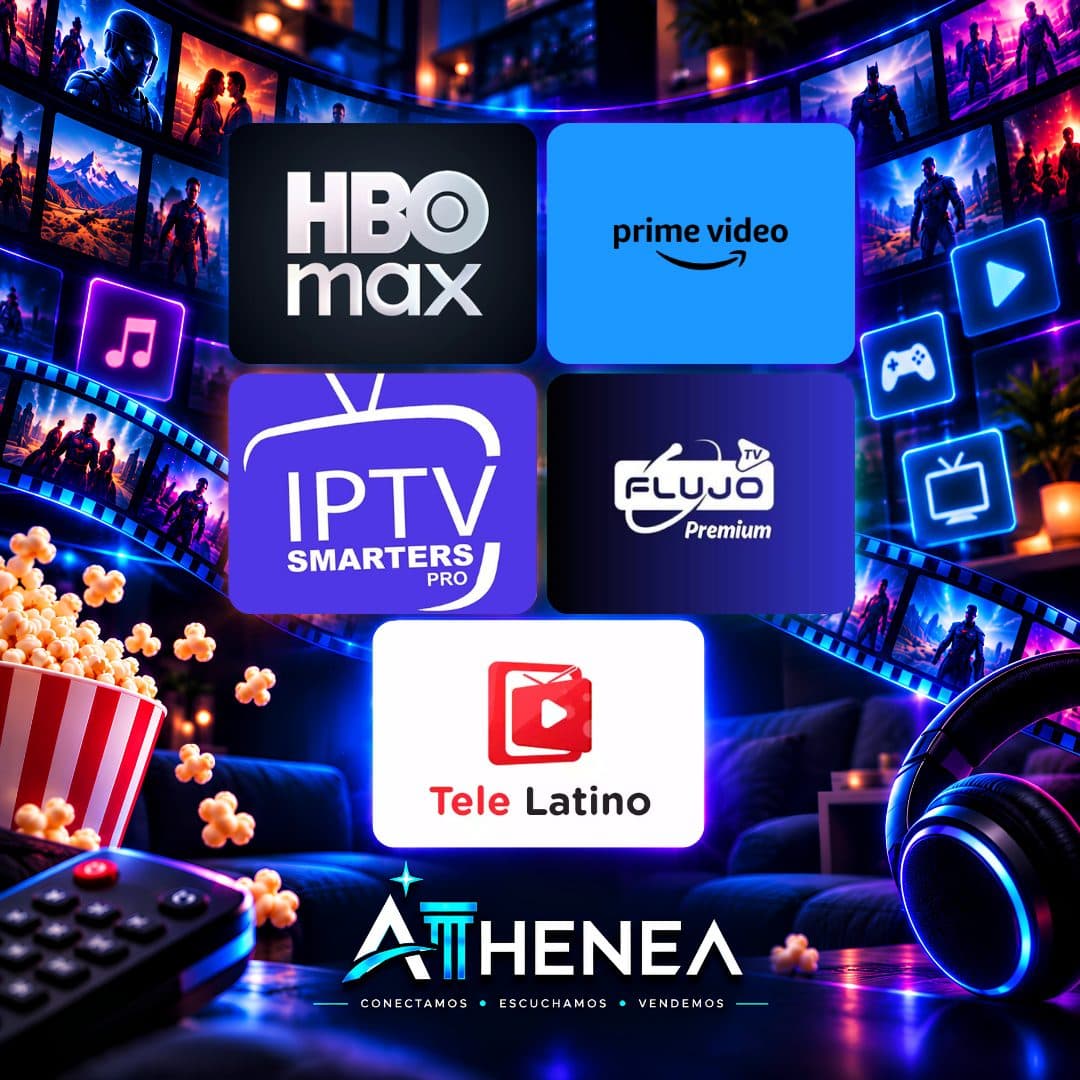 HBO MAX + AMAZON PRIME VIDEO + IPTV + FLUJO TV + TELE LATINO
