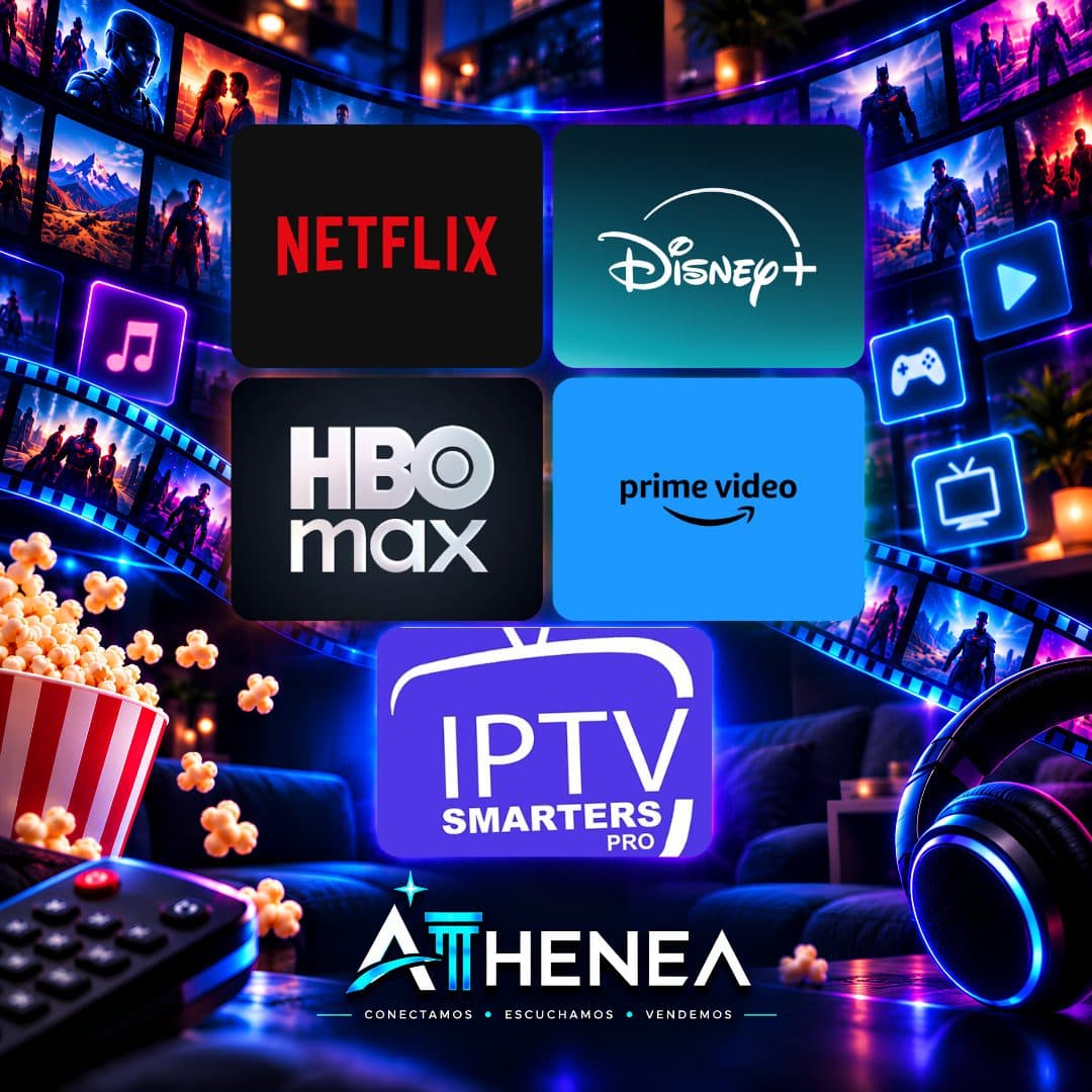 NETFLIX + DISNEY+ SIN ESPN + HBO MAX + AMAZON PRIME VIDEO + IPTV