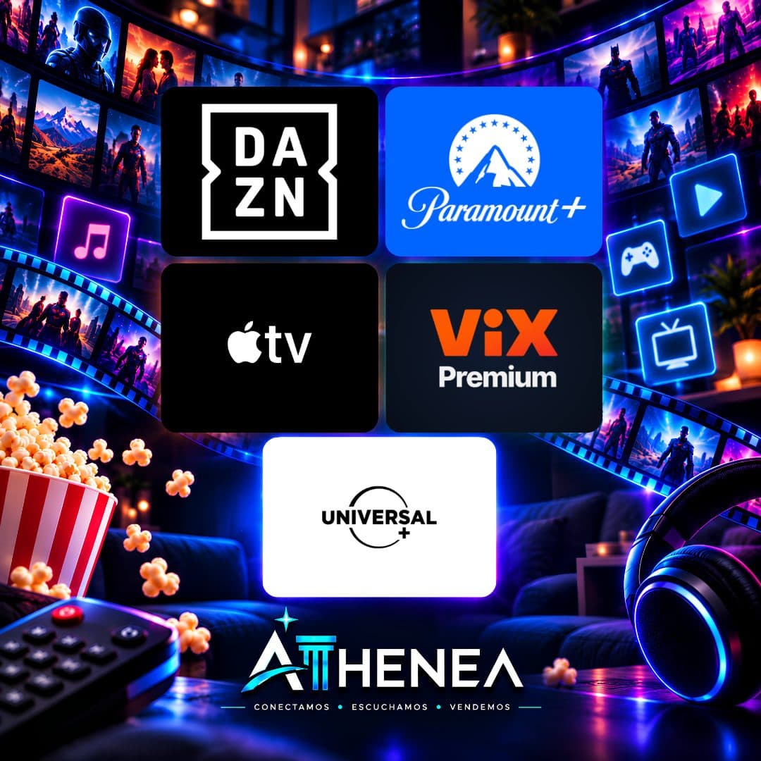 DAZN + PARAMOUNT+ + APPLE TV + VIX PREMIUM + UNIVERSAL+